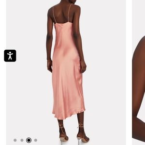 Intermix Rachel silk dress sz - 6 in Blush